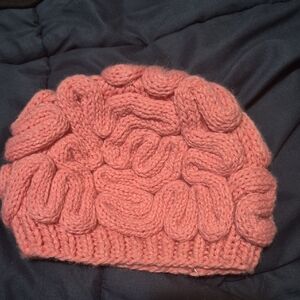 Cozy Pink Knit Beanie